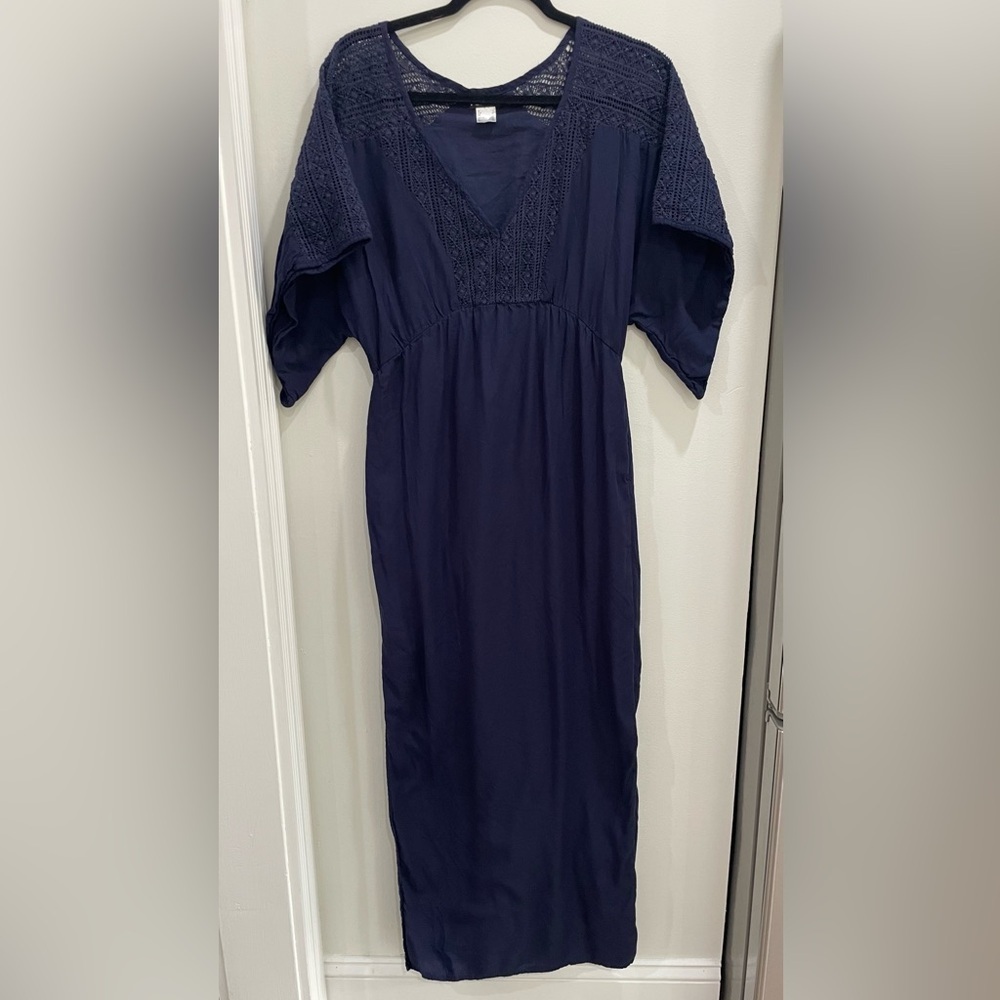 VENUS Navy Long Sleeve Dress